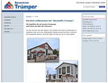 Tablet Screenshot of baustoffe-truemper.de